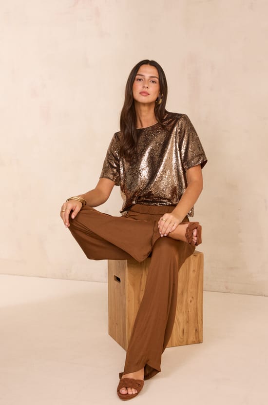 Satin wide trousers TOBIAS;${refinementColor}