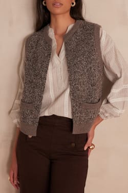 Gilet CLARENCE en laine;${refinementColor}