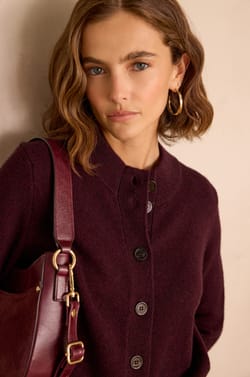 CHRIS cardigan in wool and yak;${refinementColor}