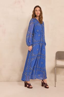 BLANDINE paisley print dress;${refinementColor}