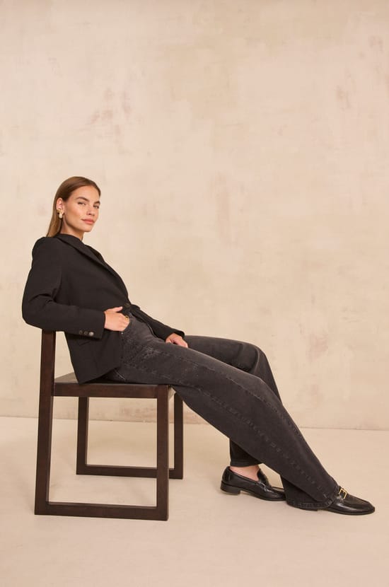 Jean de pierna ancha con strass SAVANA;${refinementColor}