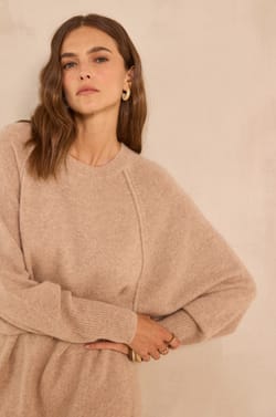 Princess cashmere sweater dress;${refinementColor}
