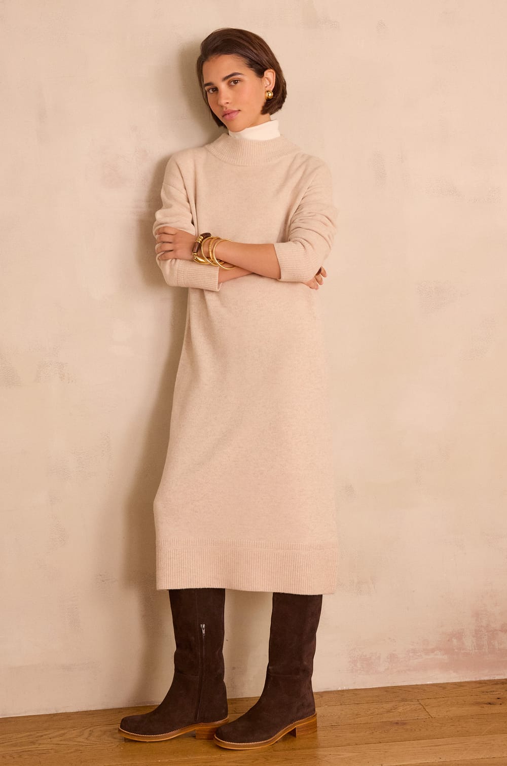 Robe ROXANA en laine;${refinementColor}
