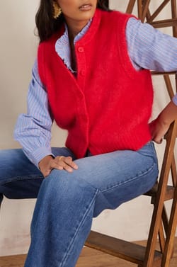 Gilet LOULOU en mohair;${refinementColor}
