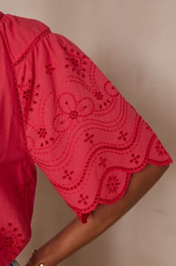 Blouse PYMA en coton;${refinementColor}