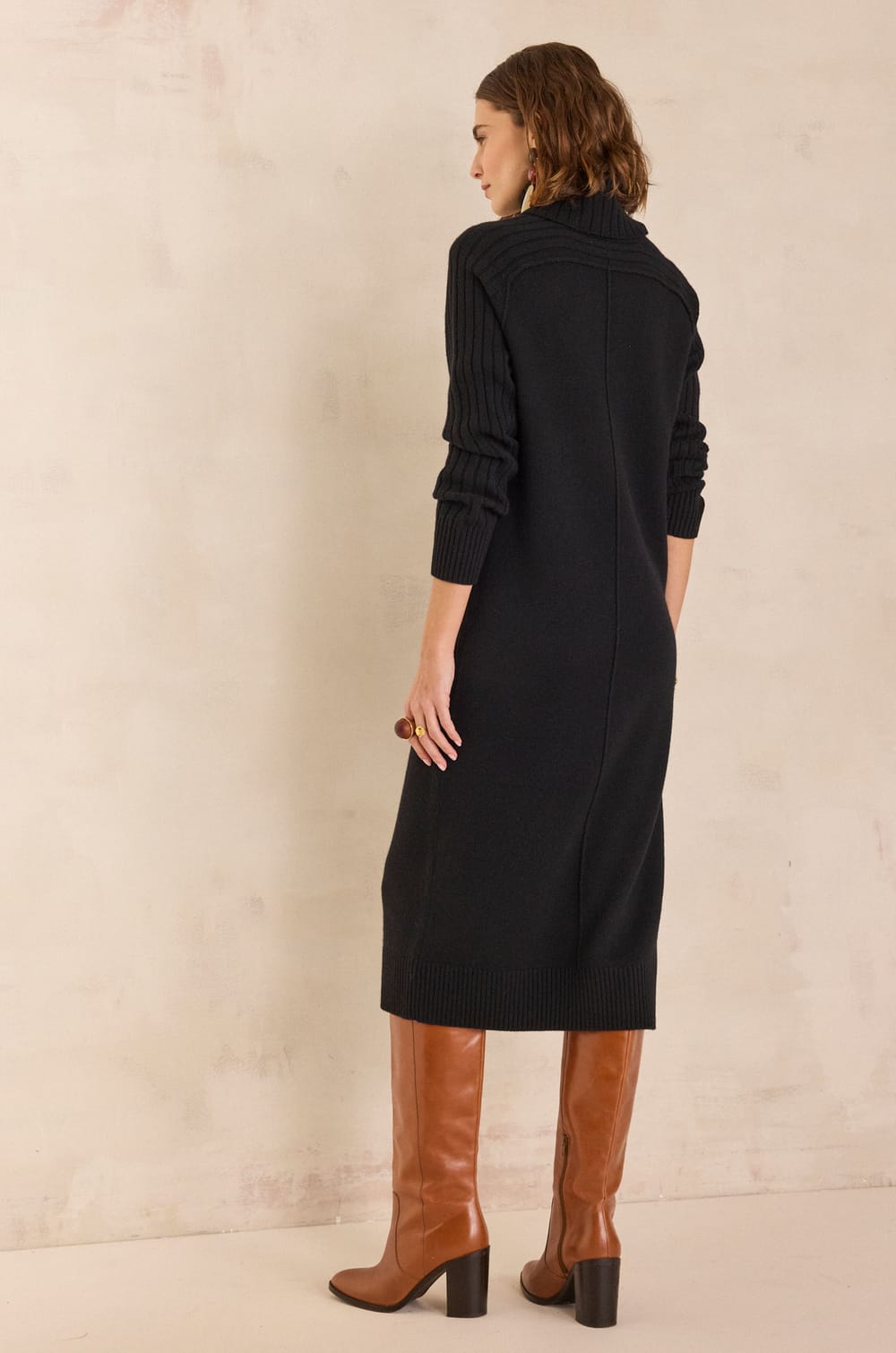 Wool and yak jumper dress BELLA;${refinementColor}