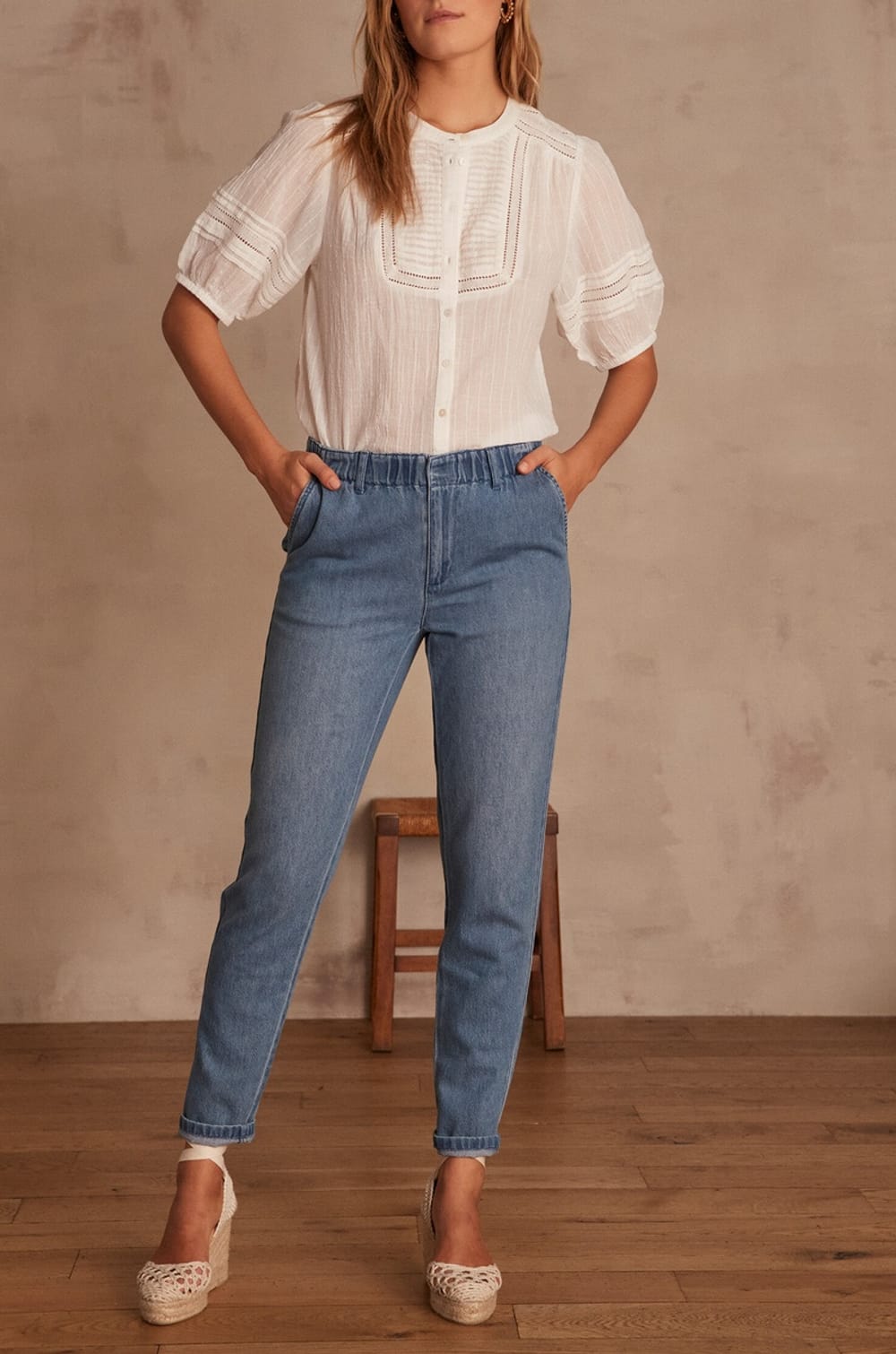 Pantalon chino SABIL;${refinementColor}