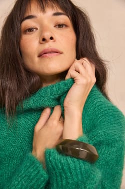 ANASTASIA long-sleeve blended mohair sweater;${refinementColor}