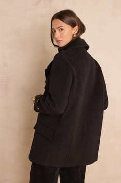 DJANIS wool pea coat;${refinementColor}