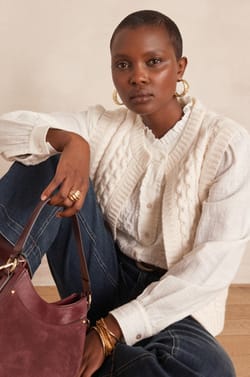 BROOKE embroidered cotton blouse;${refinementColor}