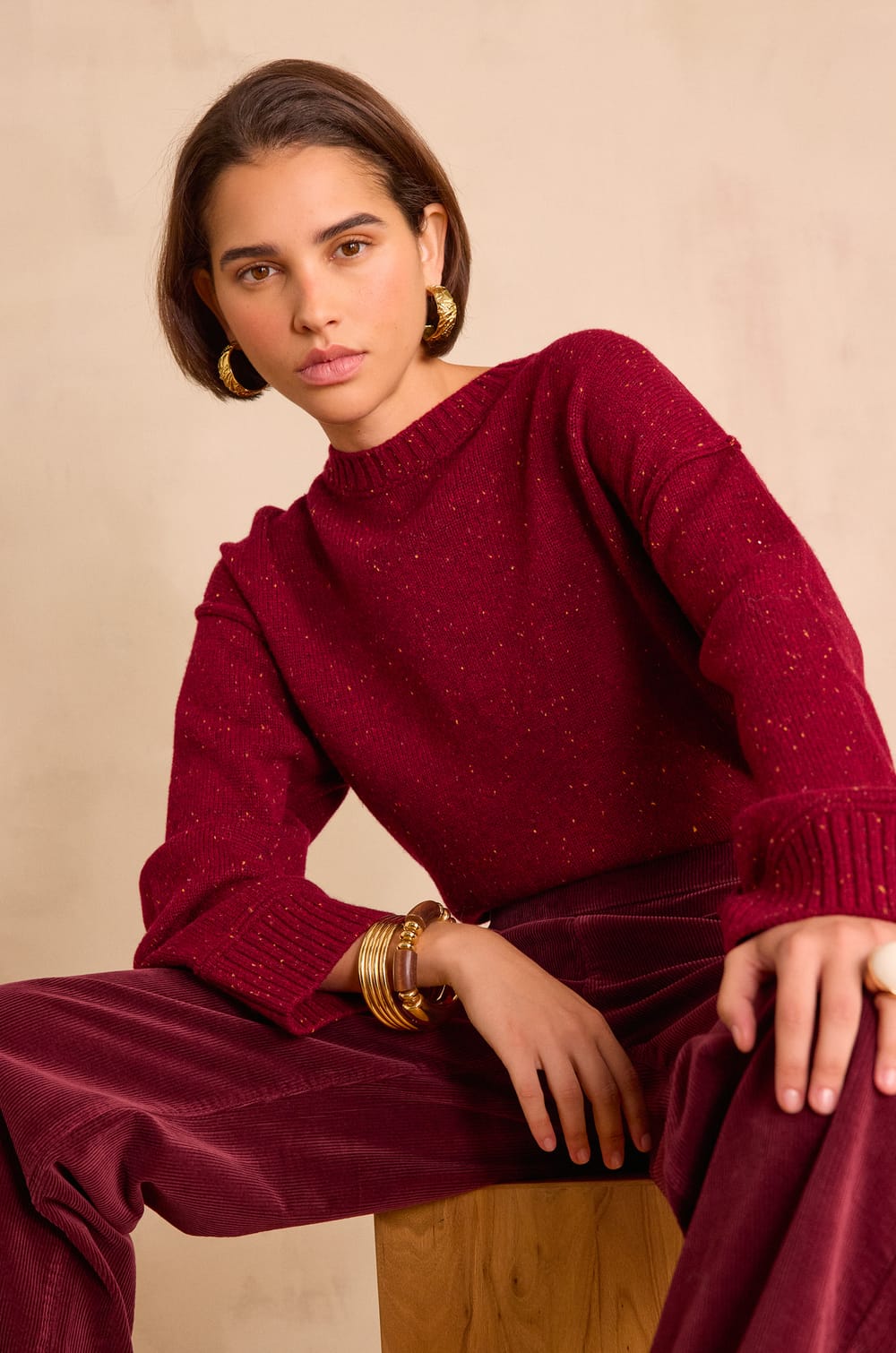 BALANTIN Jumper in 100% wool;${refinementColor}