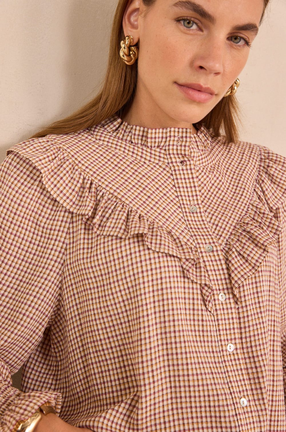 MYOSOTIS long-sleeve blouse;${refinementColor}