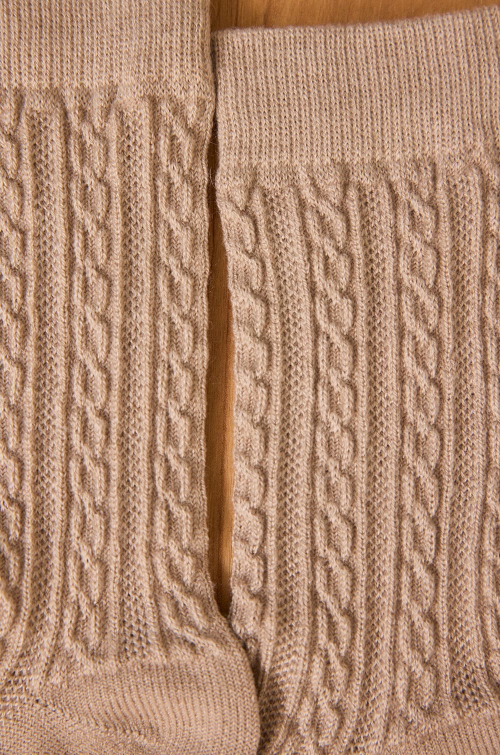 Light taupe blended wool socks FANNY;${refinementColor}