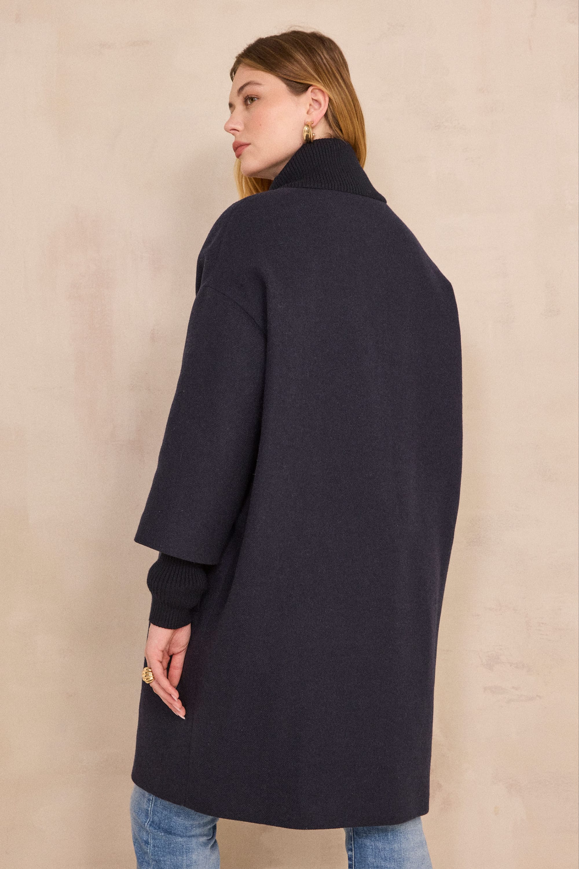 MAGDA wool coat woman | MARINE | Maison 123
