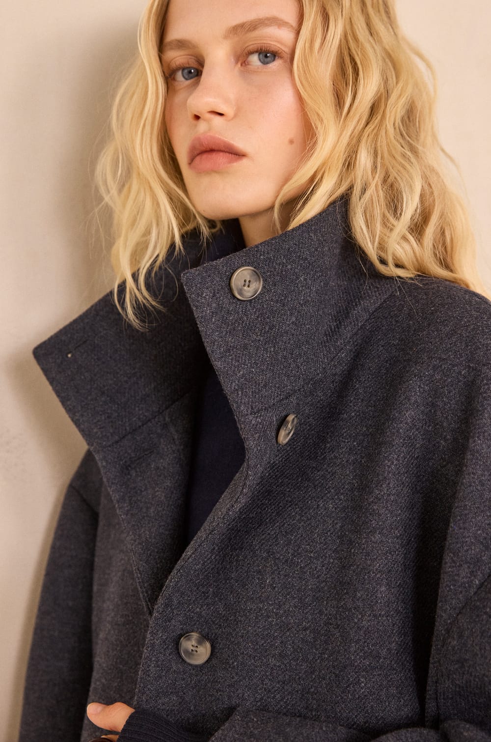 CELIA blend wool coat;${refinementColor}