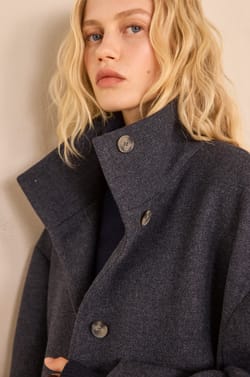 CELIA blend wool coat;${refinementColor}
