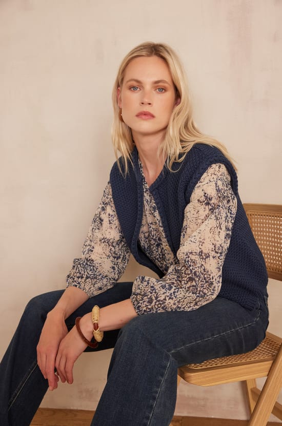 Gilet BETSY en coton;${refinementColor}