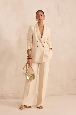 LAYLA wide striped pants;${refinementColor}