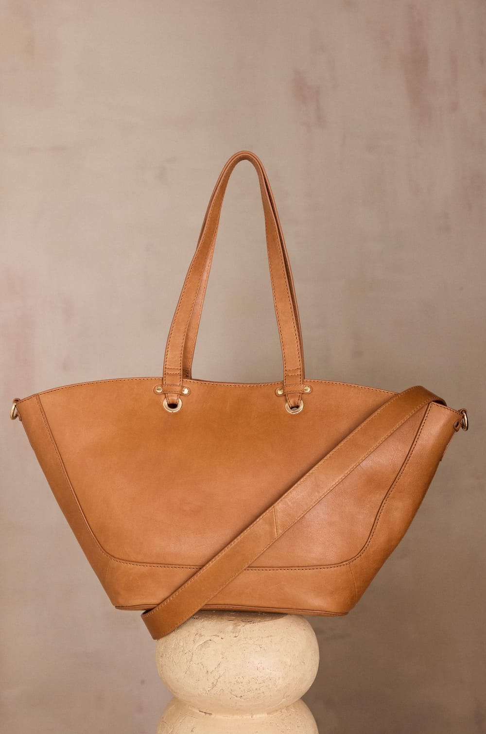 MARCEL leather tote bag;${refinementColor}
