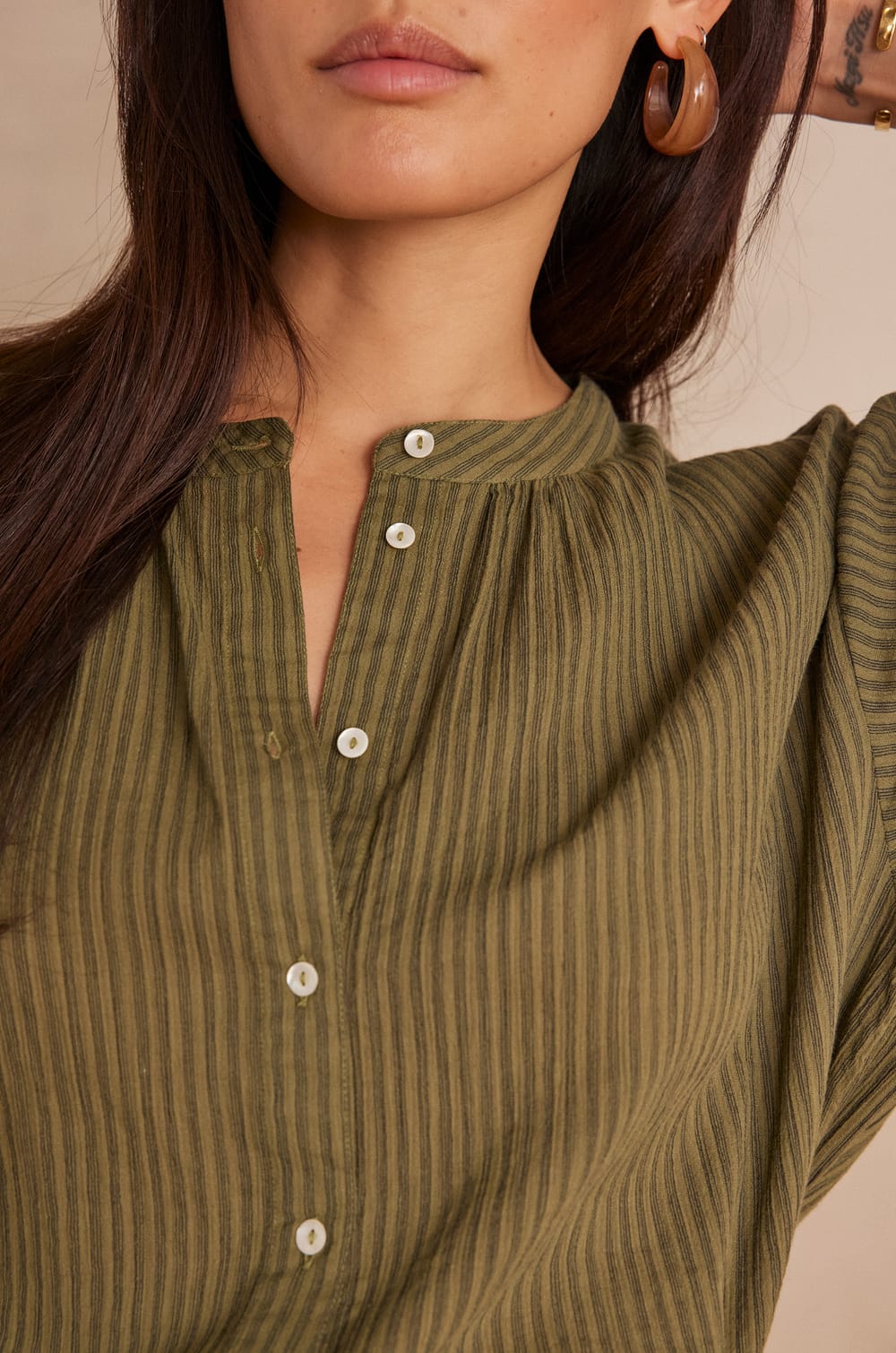 Blouse SIGRID en coton;${refinementColor}