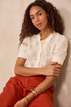 Short sleeve cotton vest PLUME;${refinementColor}