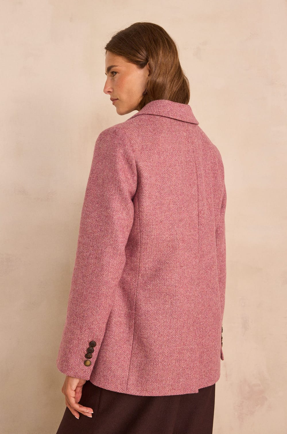 COURTNEY wool blend blazer jacket;${refinementColor}