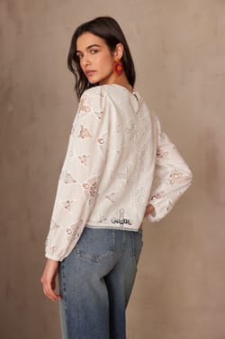 Blouse PALMA en coton;${refinementColor}