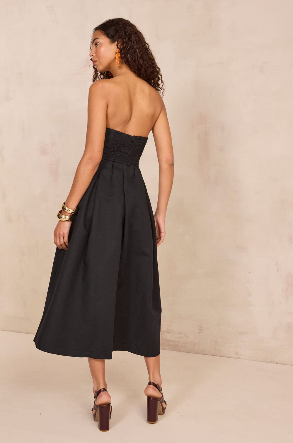 BETTY strapless dress;${refinementColor}