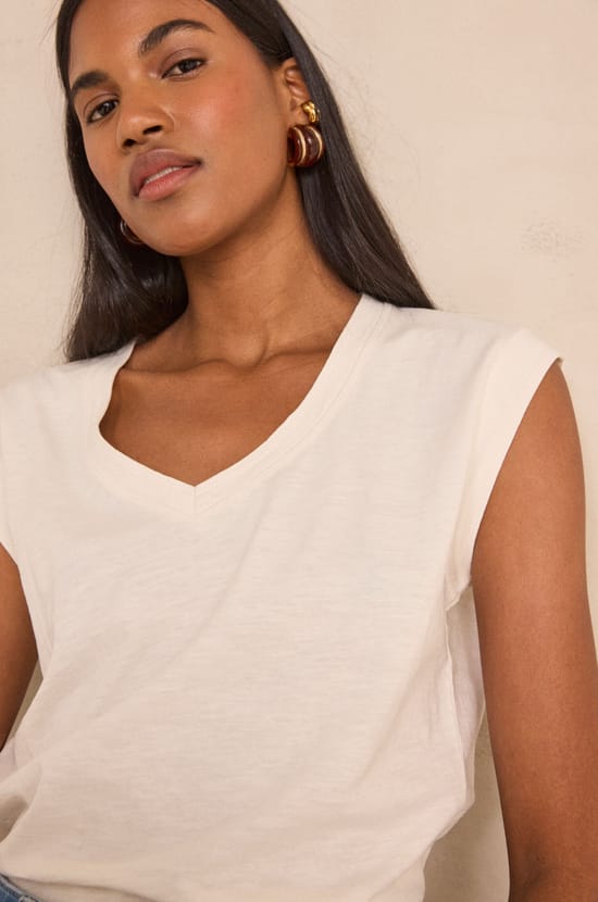 DELYA cotton T-shirt;${refinementColor}