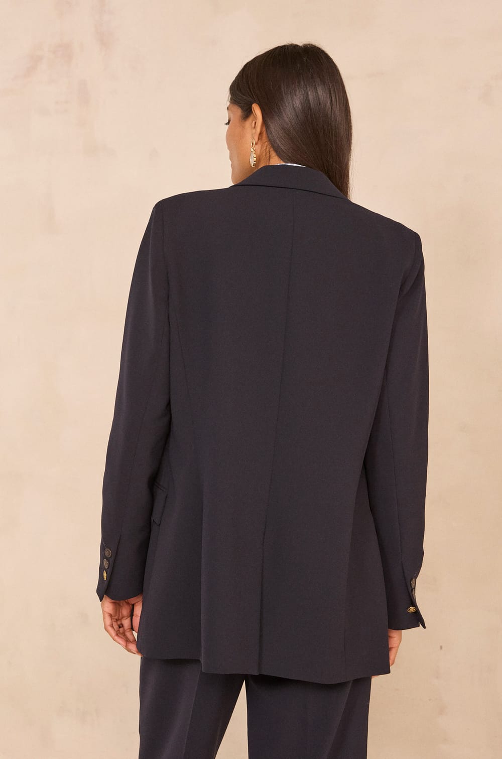 Navy blazer BARBARA B WALL;${refinementColor}