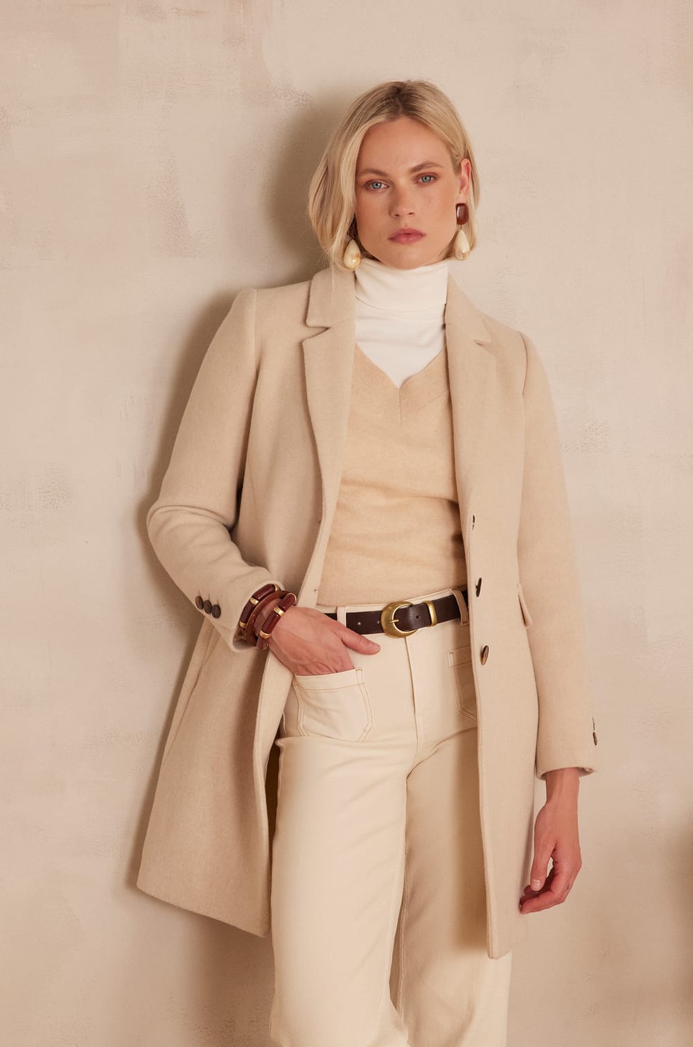 ANABELLE BIS woollen coat;${refinementColor}