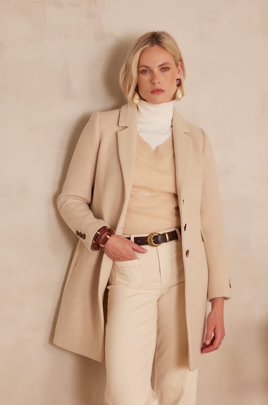 ANABELLE BIS woollen coat;${refinementColor}