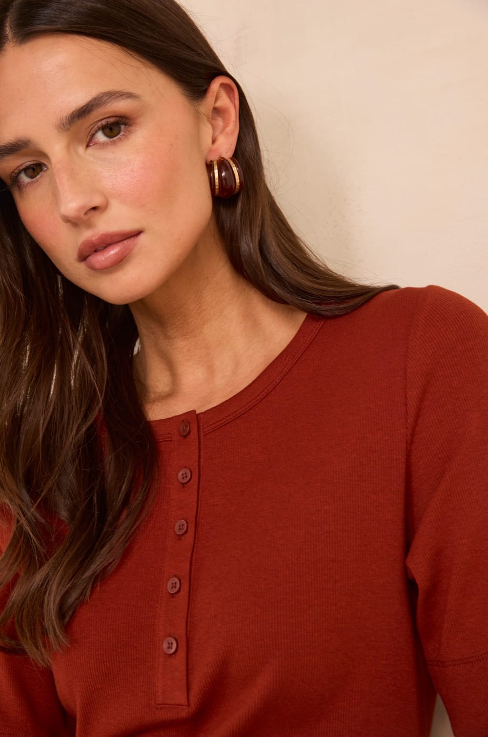3/4 Sleeve T-shirt TESSY;${refinementColor}