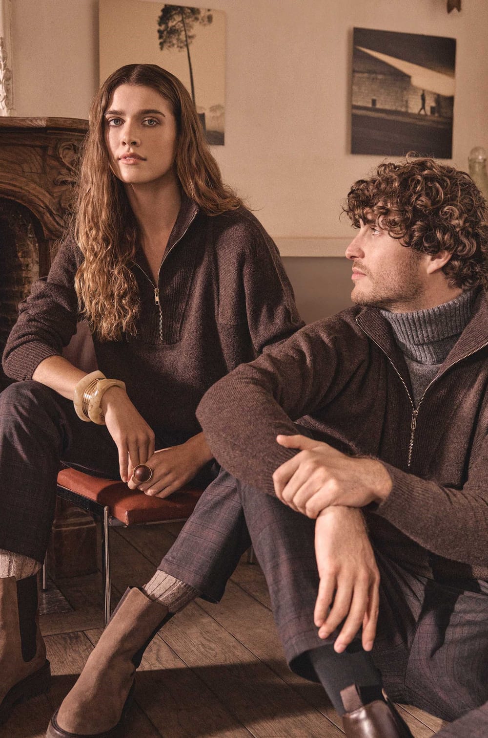Unisex turtleneck jumper in 100% wool REVEUR;${refinementColor}