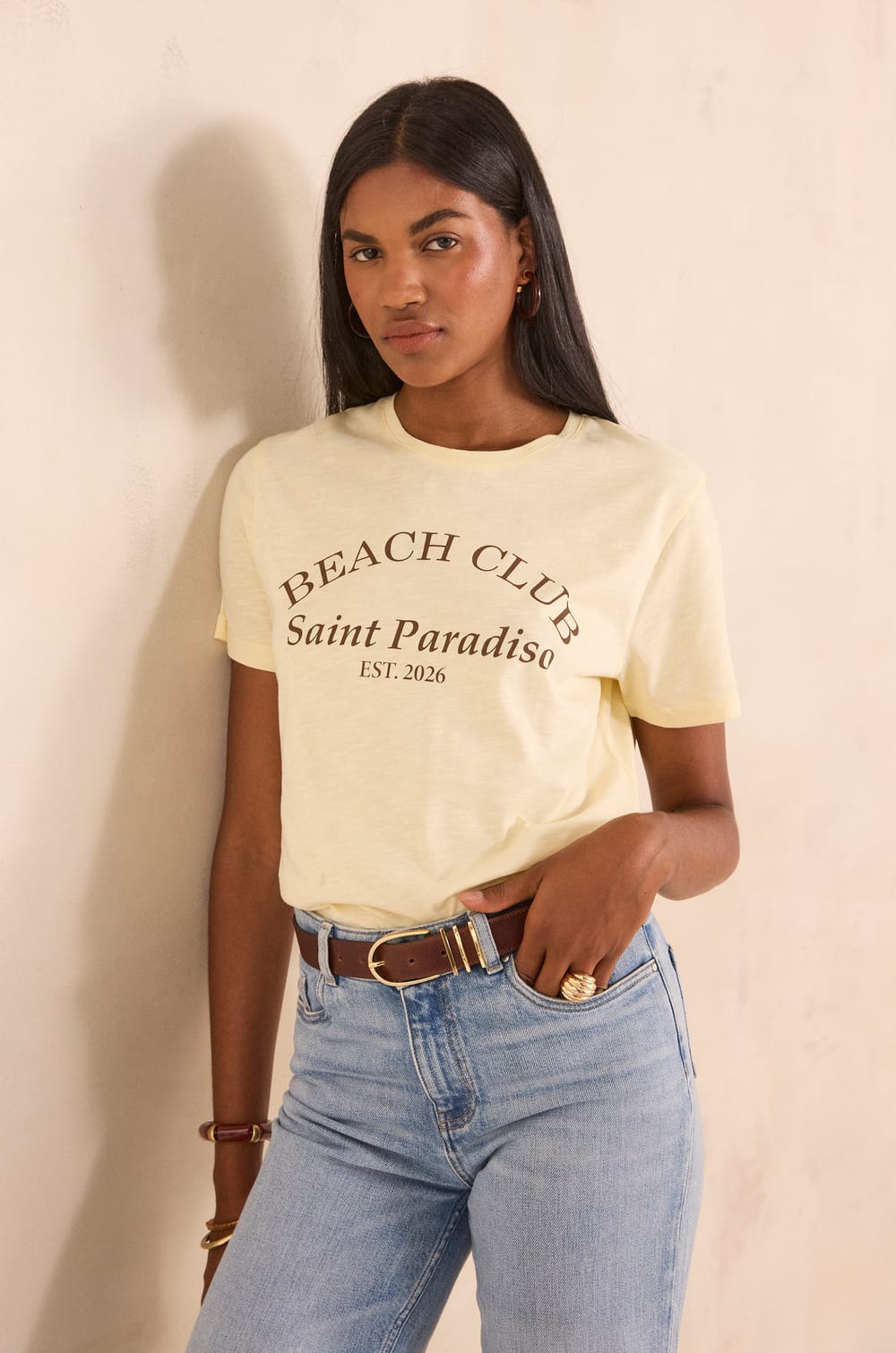 TONY short-sleeve cotton T-shirt;${refinementColor}