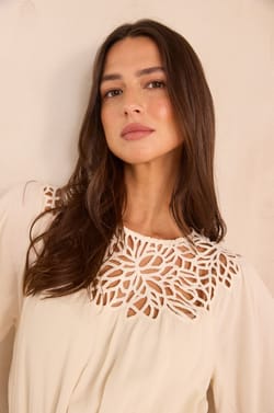 Flowy dress with lace PERFECT;${refinementColor}