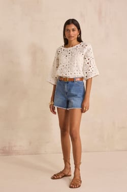 Cotton shorts ROAN;${refinementColor}