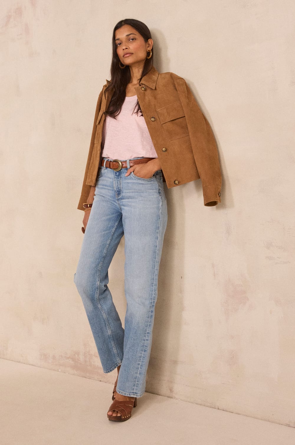 3/4 Sleeve Tshirt LIANA;${refinementColor}