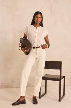 Short-sleeved cotton vest ALMA;${refinementColor}