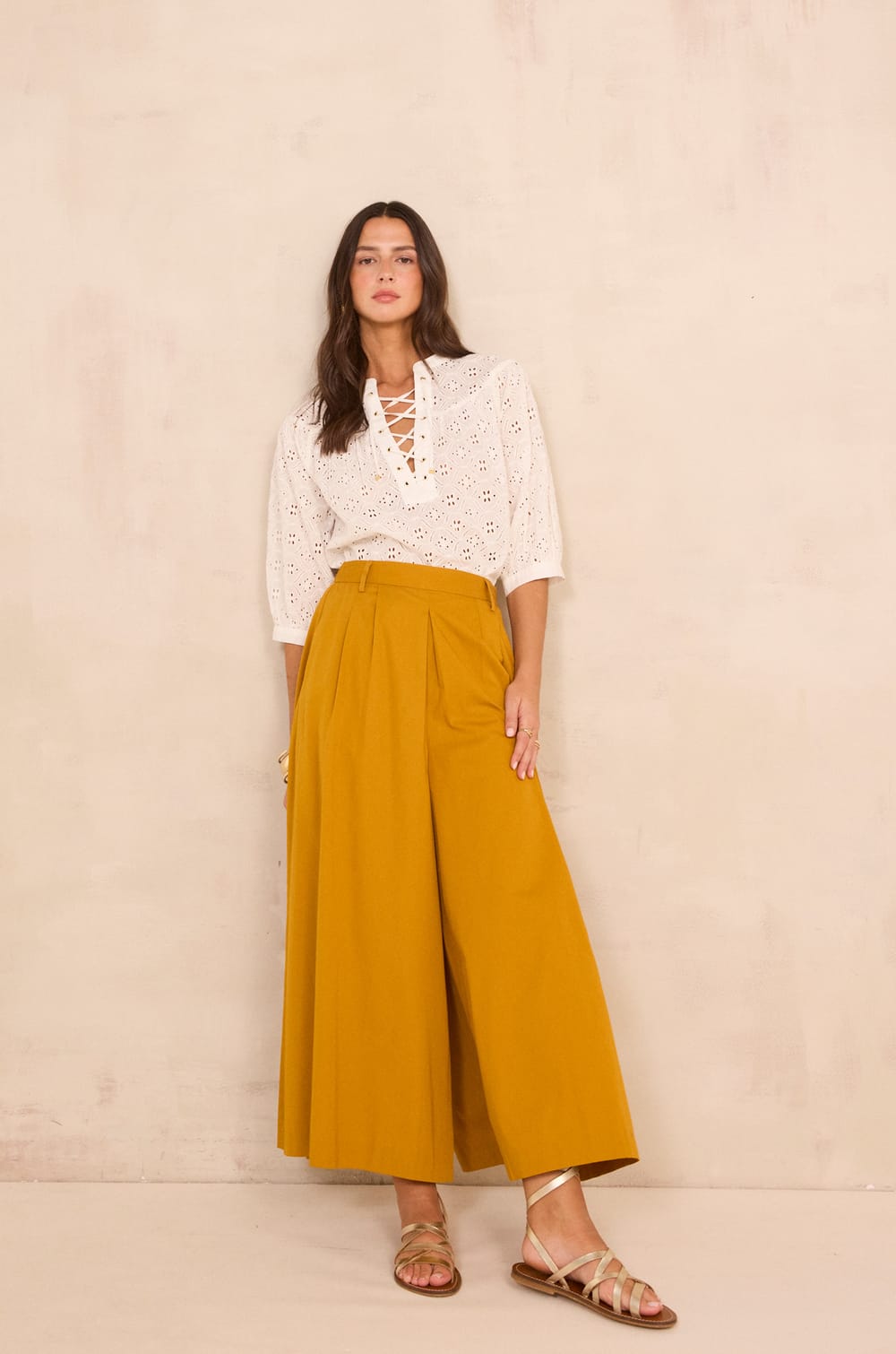 Extra large cotton pants TATIANA;${refinementColor}