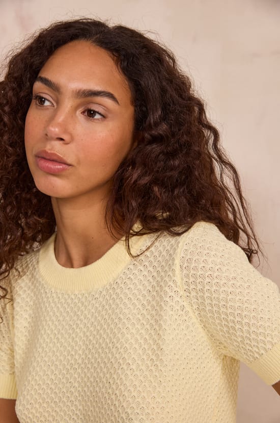 Short sleeve PATRIZIA sweater;${refinementColor}