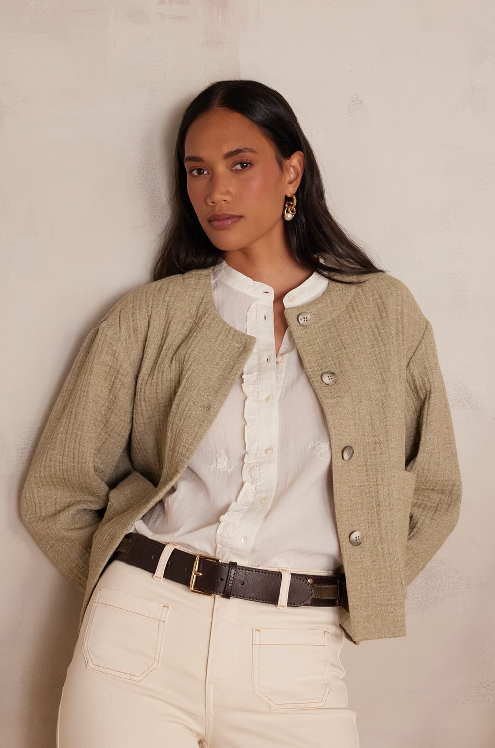 Veste CARMEN en coton;${refinementColor}