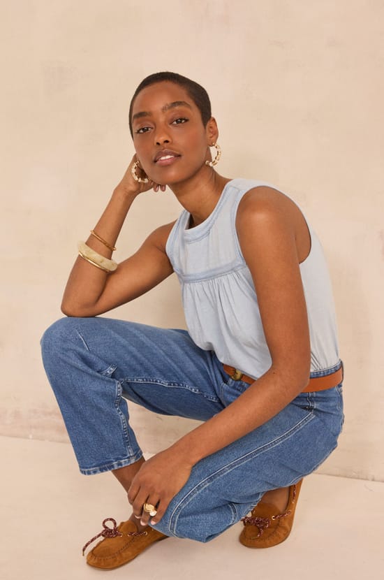 COTTON TANK TOP LISON;${refinementColor}