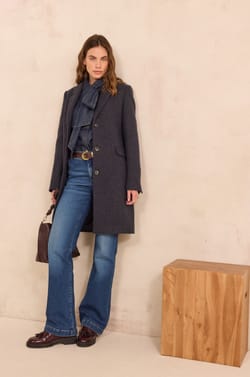 Manteau en laine m&eacute;lang&eacute; ANABELLE;${refinementColor}