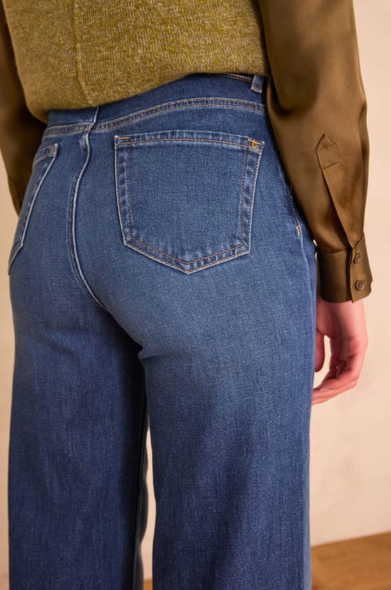 Jean large LISA en denim;${refinementColor}