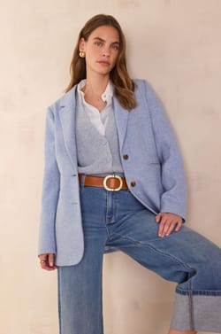 COURTNEY 100% wool suit jacket;${refinementColor}