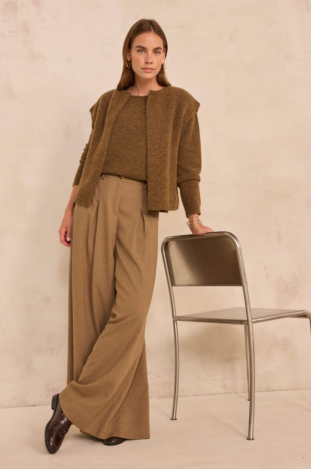 Alloyed wool long sleeve sweater ALESIO;${refinementColor}