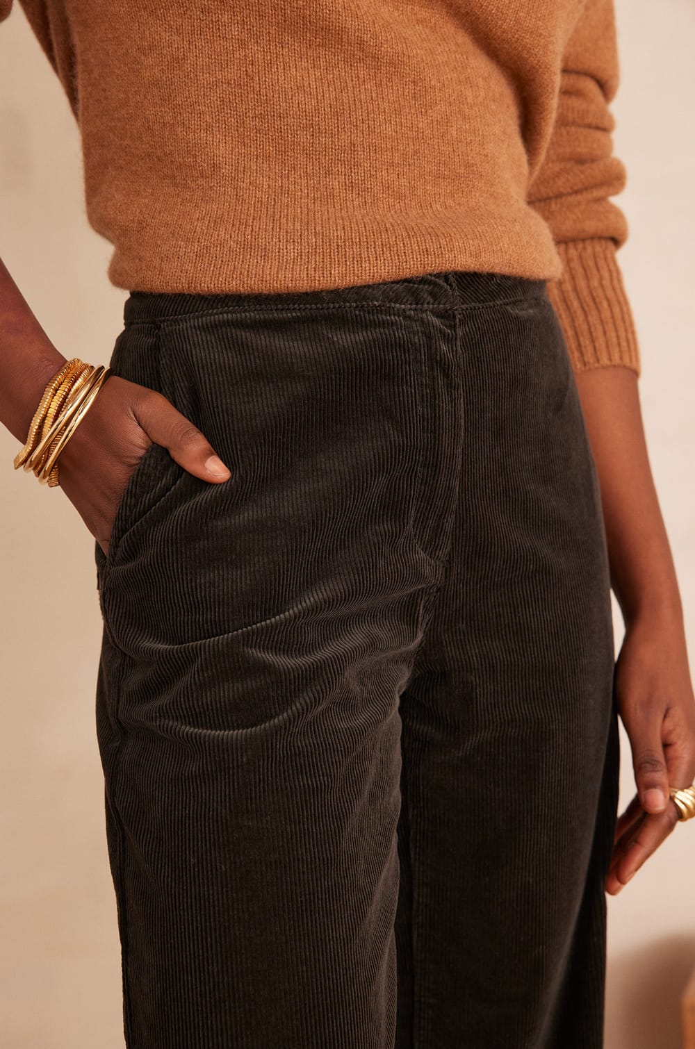 MARTIN wide-leg cotton velvet trousers;${refinementColor}