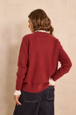 Pull manches longues en cachemire 2 fils ARY;${refinementColor}