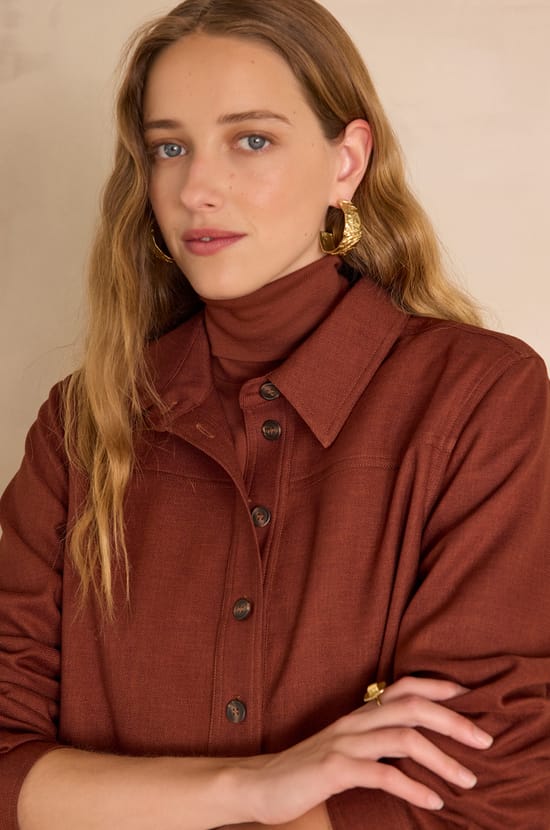 RISE shirt dress;${refinementColor}